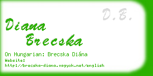diana brecska business card